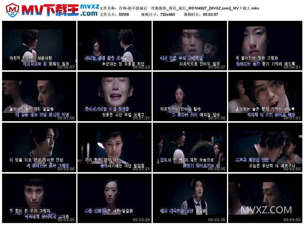 许阁-能不能最后一次抱抱你_韩语_流行_MD104927